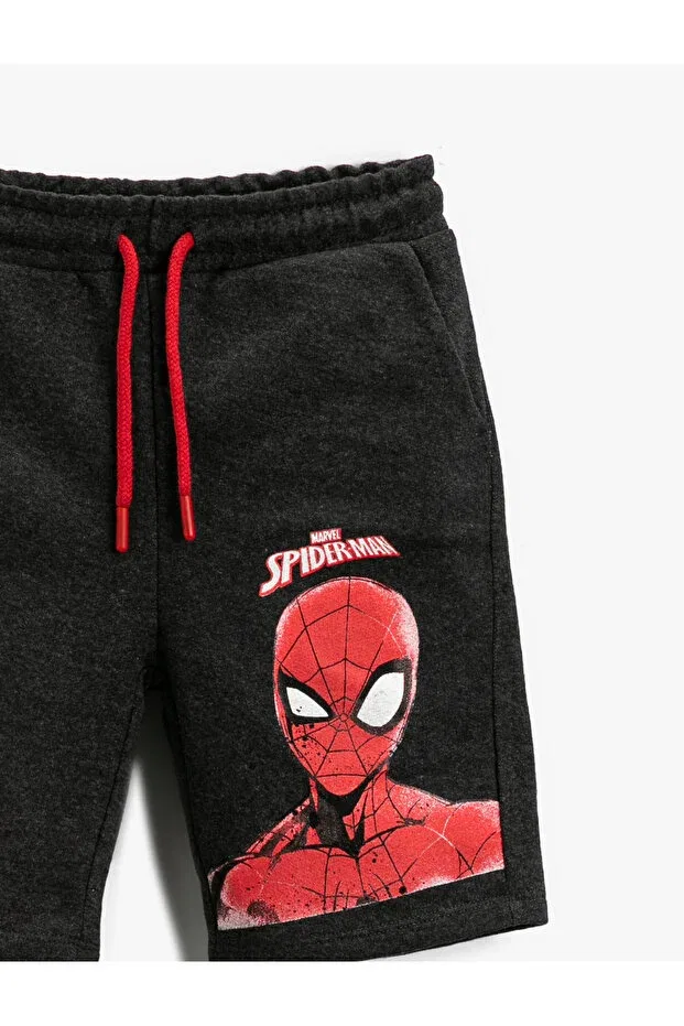 Детские шорты для мальчиков с принтом Spiderman licensed printed shorts Koton, Anthracite — фото 3