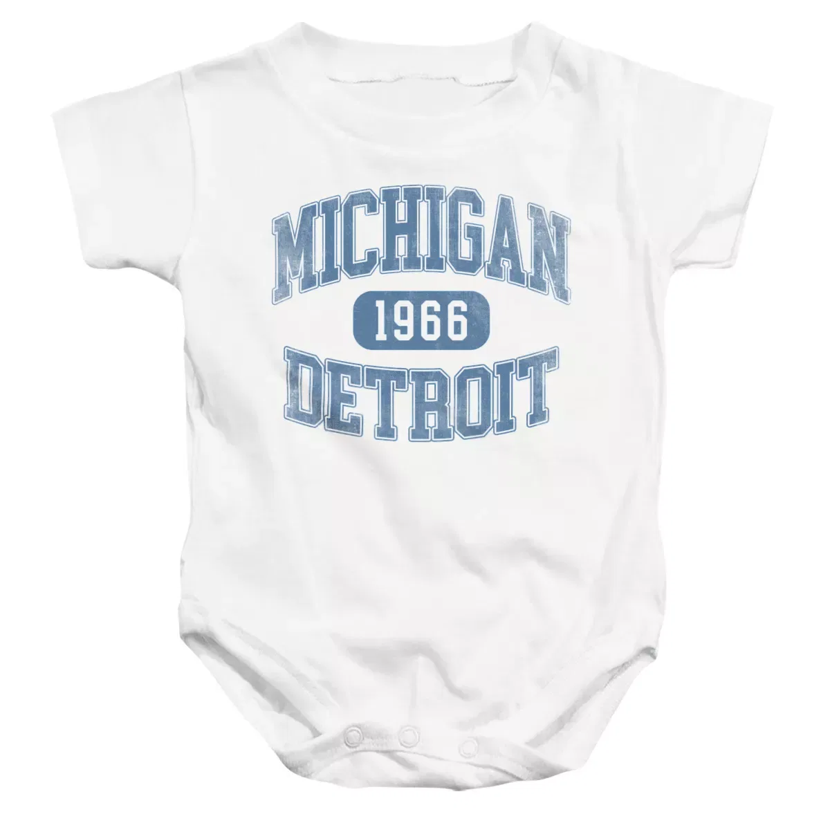 Детское боди с коротким рукавом Detroit Michigan 1966 LOGOVISION, White