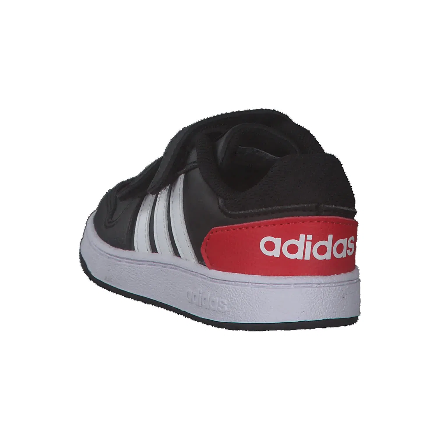 Детские кроссовки для мальчиков с кроссовками Hoops 2.0 Cmf C Adidas, Core Black White Vivid Red — фото 4