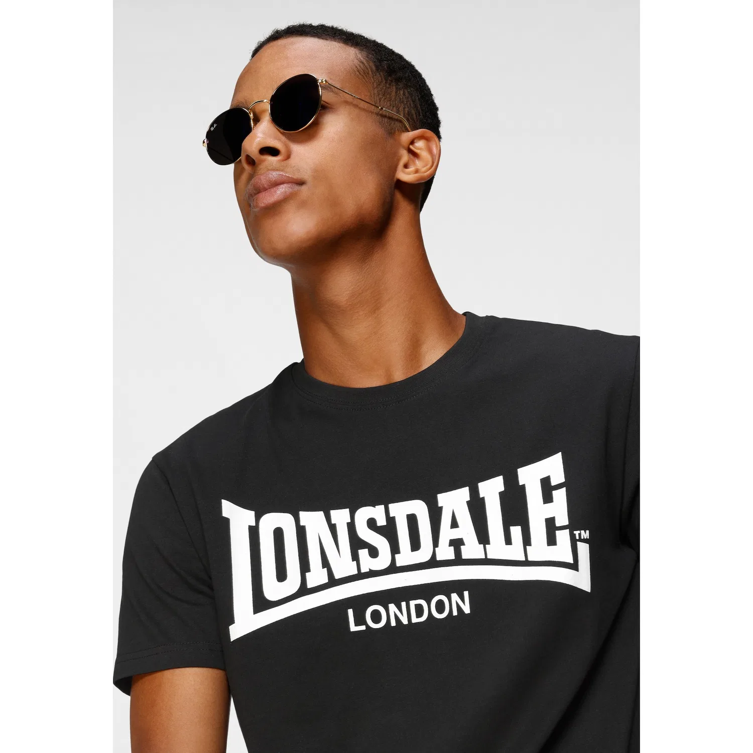 Детская футболка с логотипом Lonsdale, Black — фото 4
