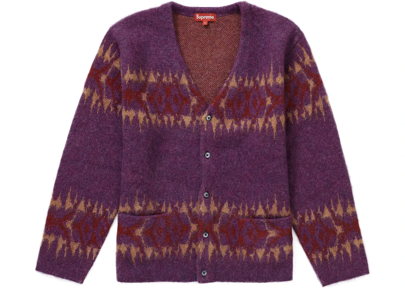 Мужской кардиган с принтом Cardigan Supreme, Plum