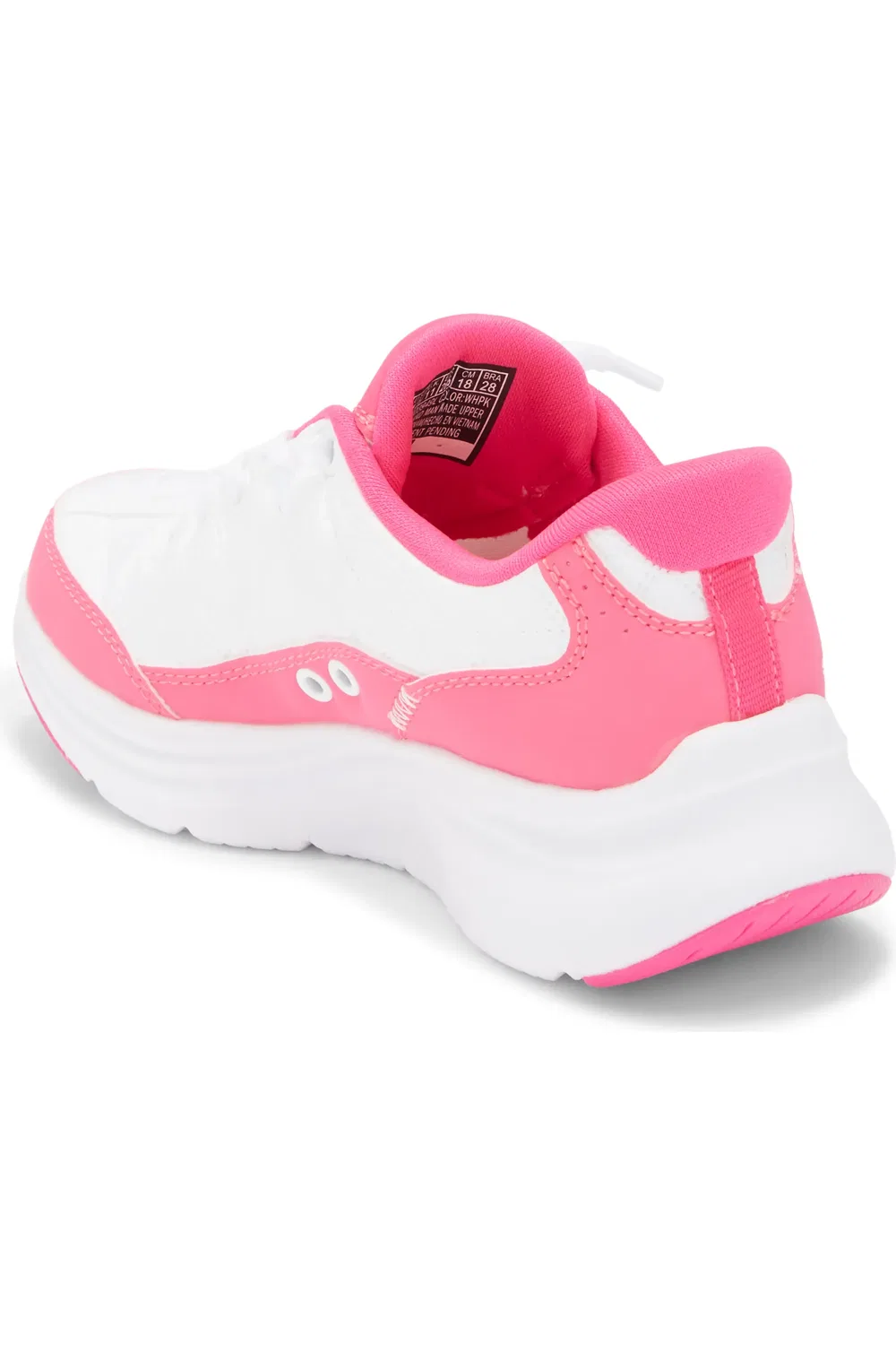 Кроссовки детские с контурной пеной Contour Foam SKECHERS, белый/розовый — фото 2