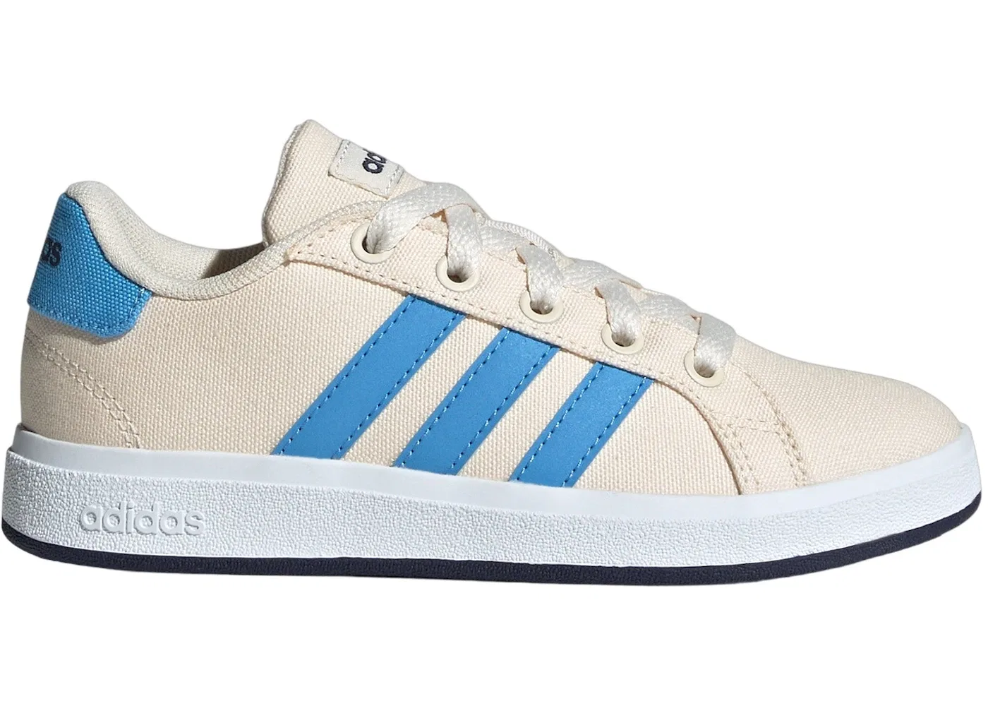 Детские кроссовки Lifestyle Adidas Grand Court 2.0, Wonder White Blue Burst Shadow Navy
