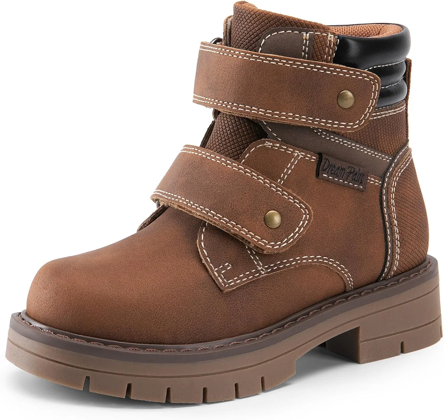 Детские ботинки на липучке DREAM PAIRS, Brown