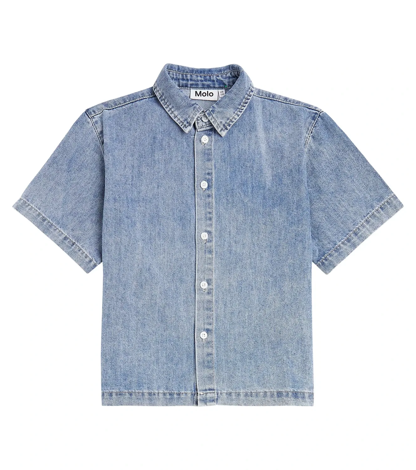 Джинсовая рубашка с длинным рукавом Molo, Bleach Denim