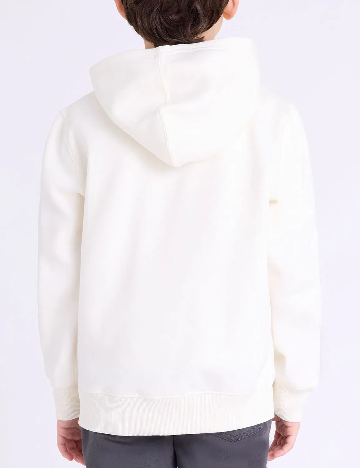 Детская флисовая толстовка с полосками на груди U.S. Polo Assn, Vanilla Prep — фото 4
