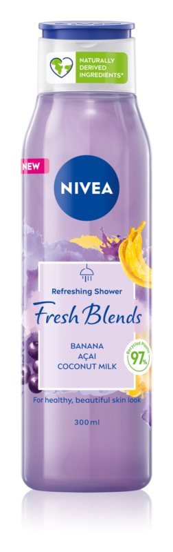 

Освежающий гель для душа Nivea Fresh Blends Banana & Acai & Coconut Milk