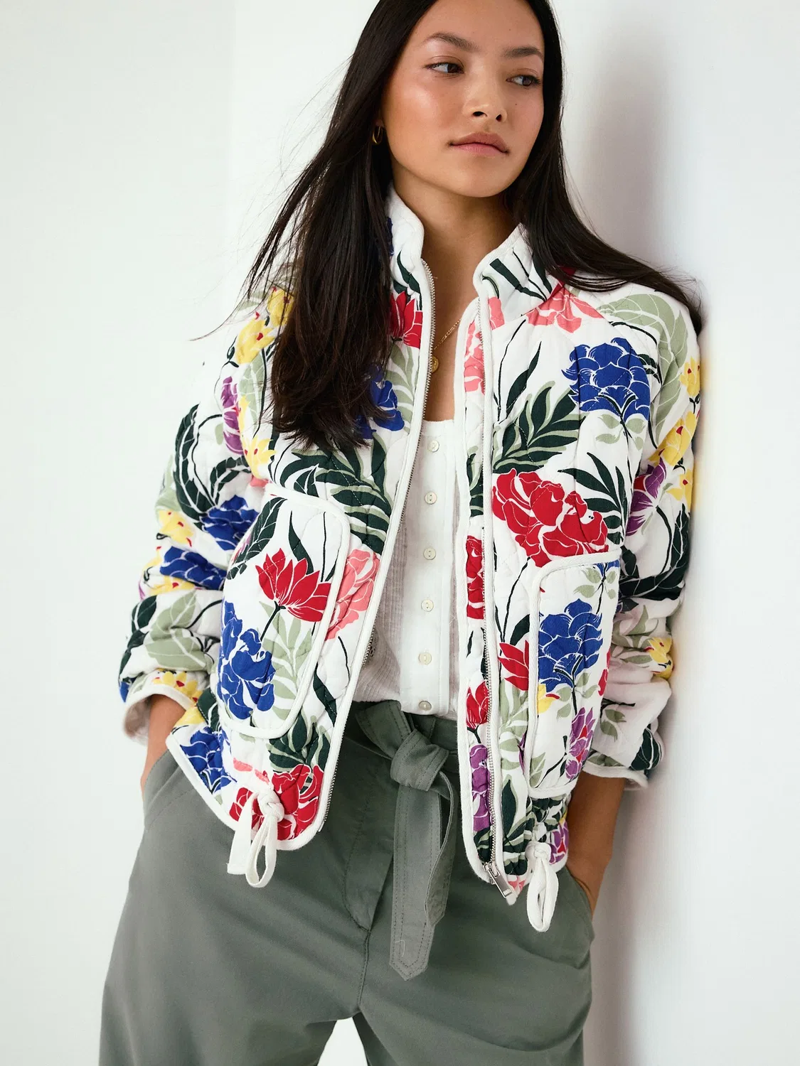 Куртка стеганая с цветочным принтом, Floral Print Next, Floral Print — фото 2