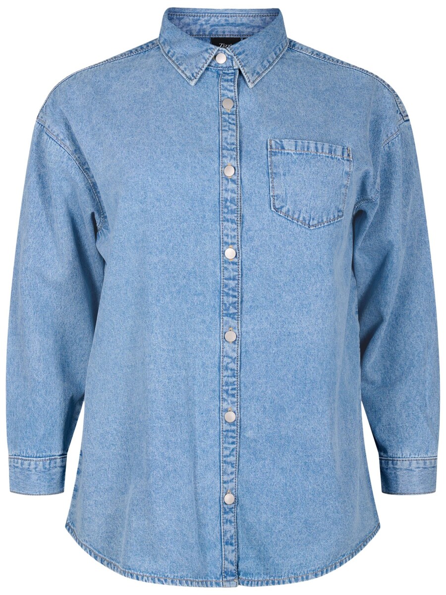 

Блузка Zizzi Blouse JEVA, светло-синий