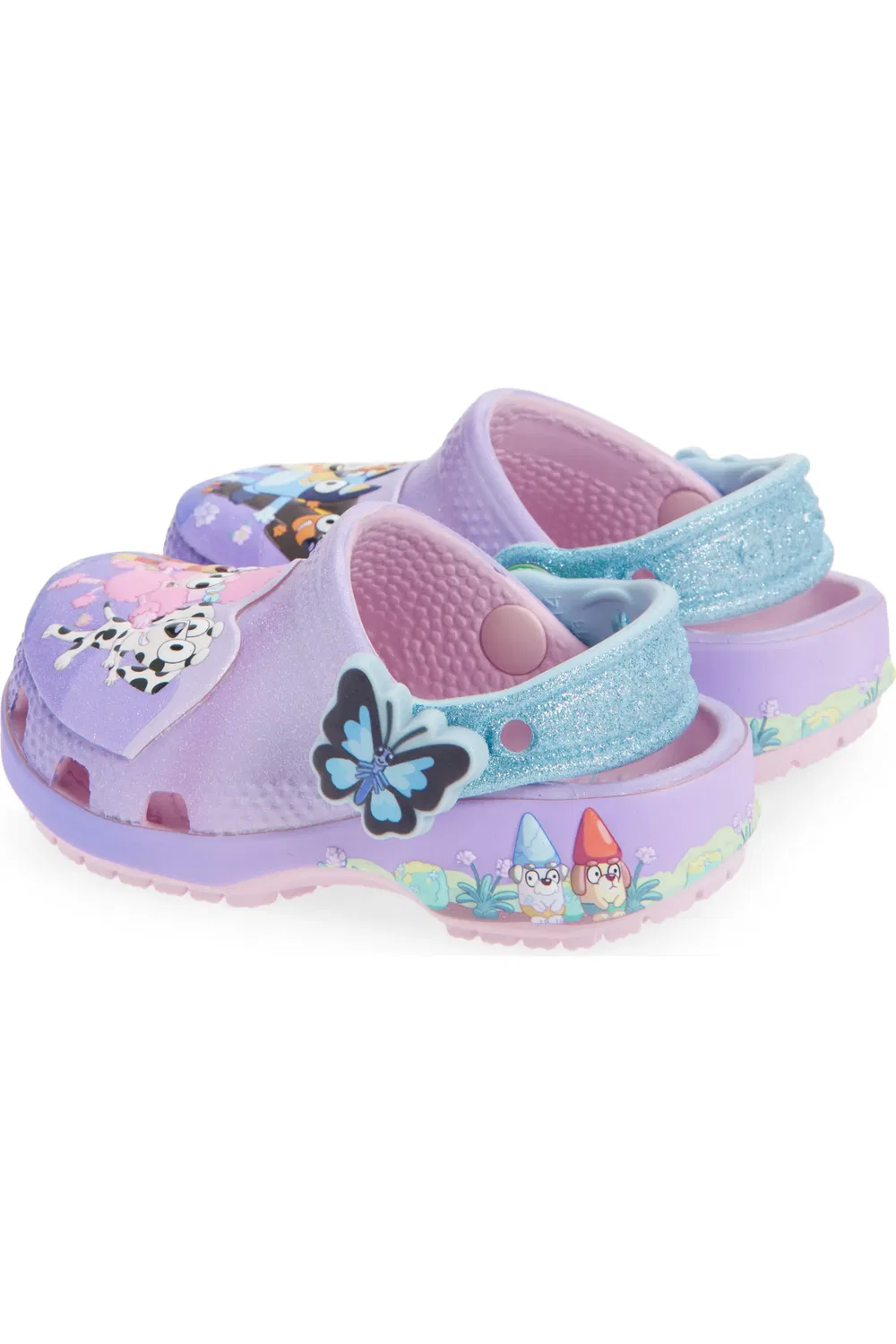 Детские сабо с персонажами Bluey Classic Clog Crocs, Multi Pink/Purple — фото 2