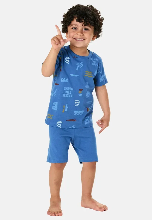 Комплект пижамный с принтом Set - pyjama set Schiesser, indigo, индиго