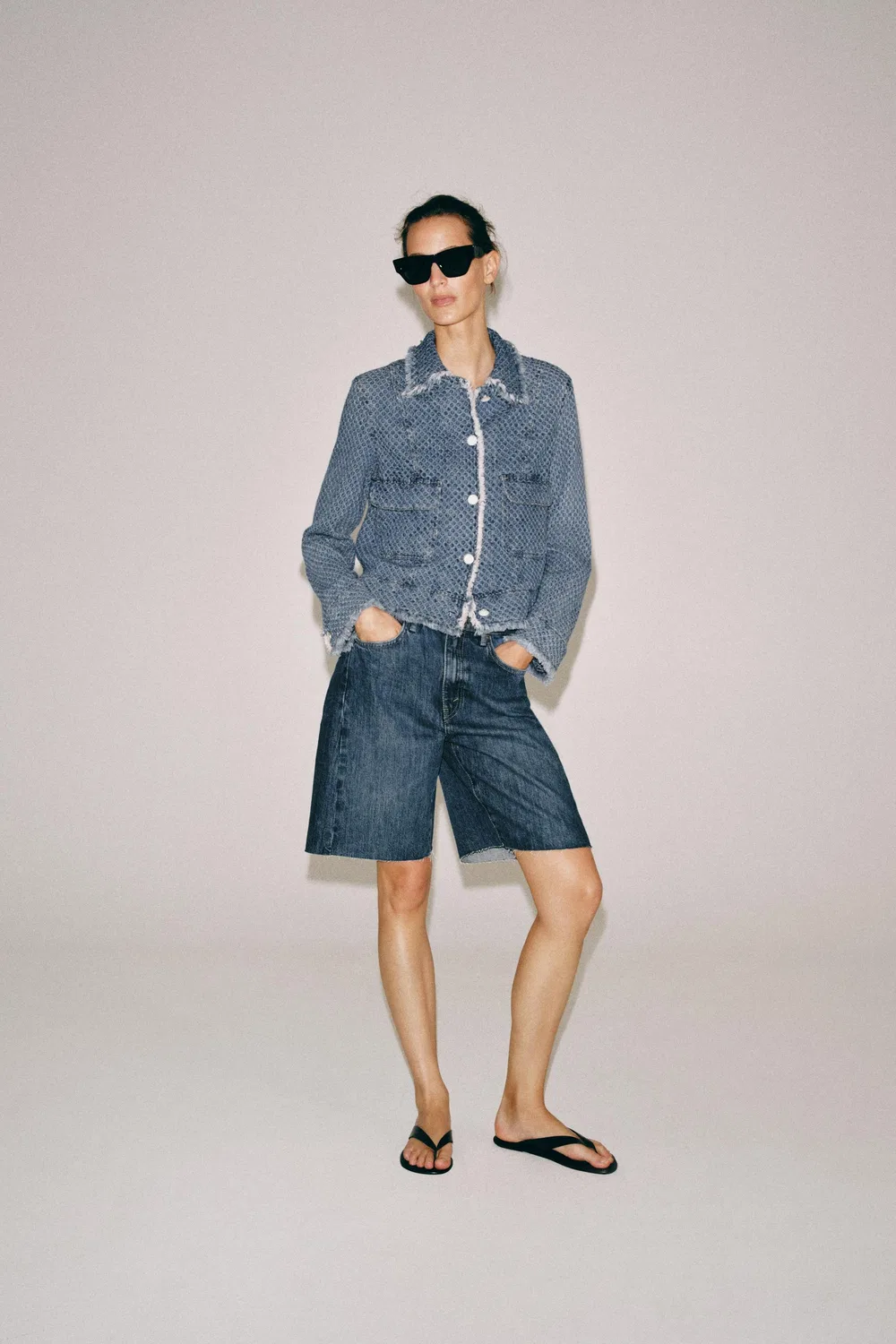 Джинсовая куртка из коллекции ZW ZARA, Blue