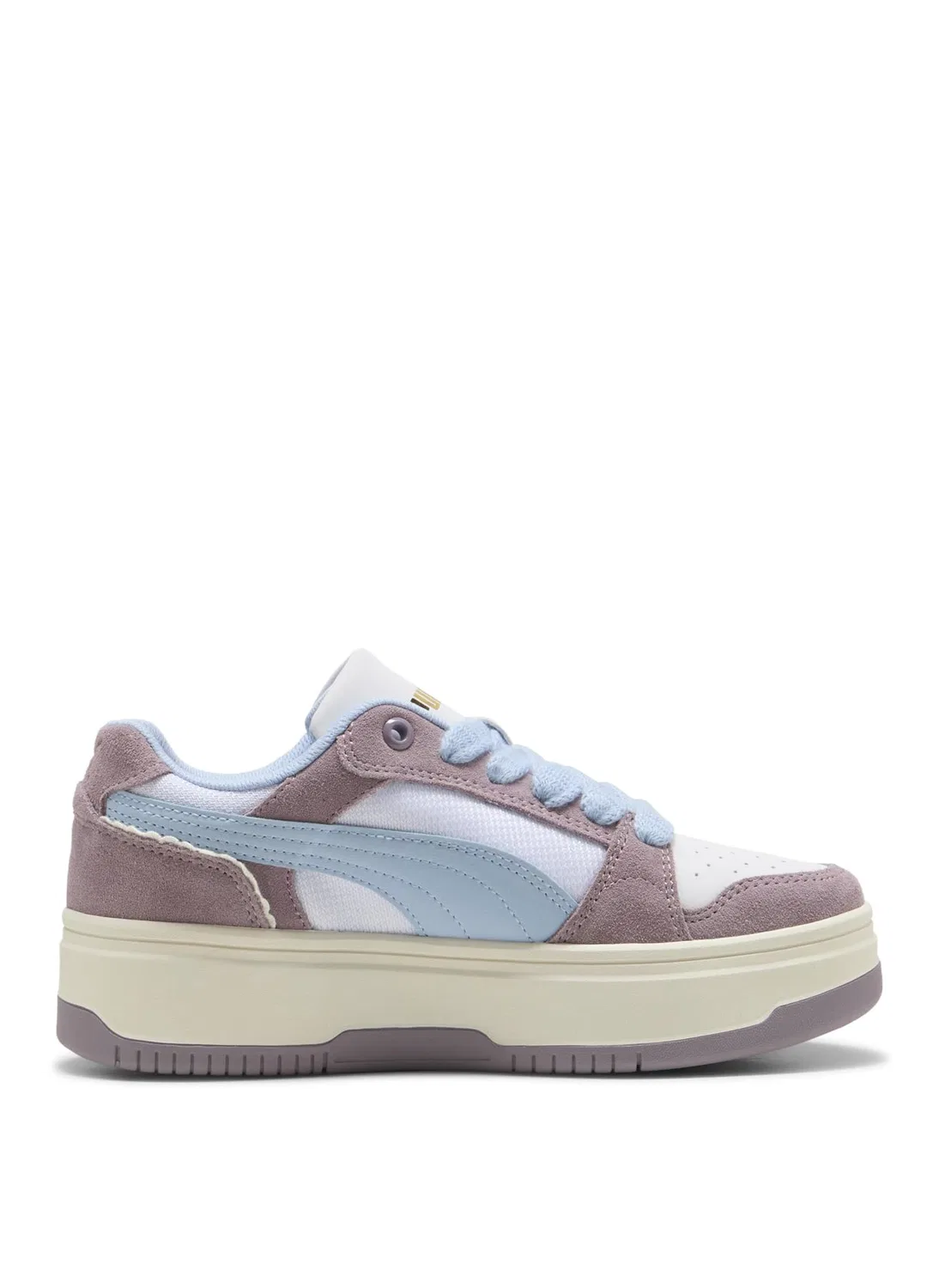 Детские кроссовки для девочек Rebound Memories Jr PUMA Puma White Plum Jam Haute Tropic — фото 2