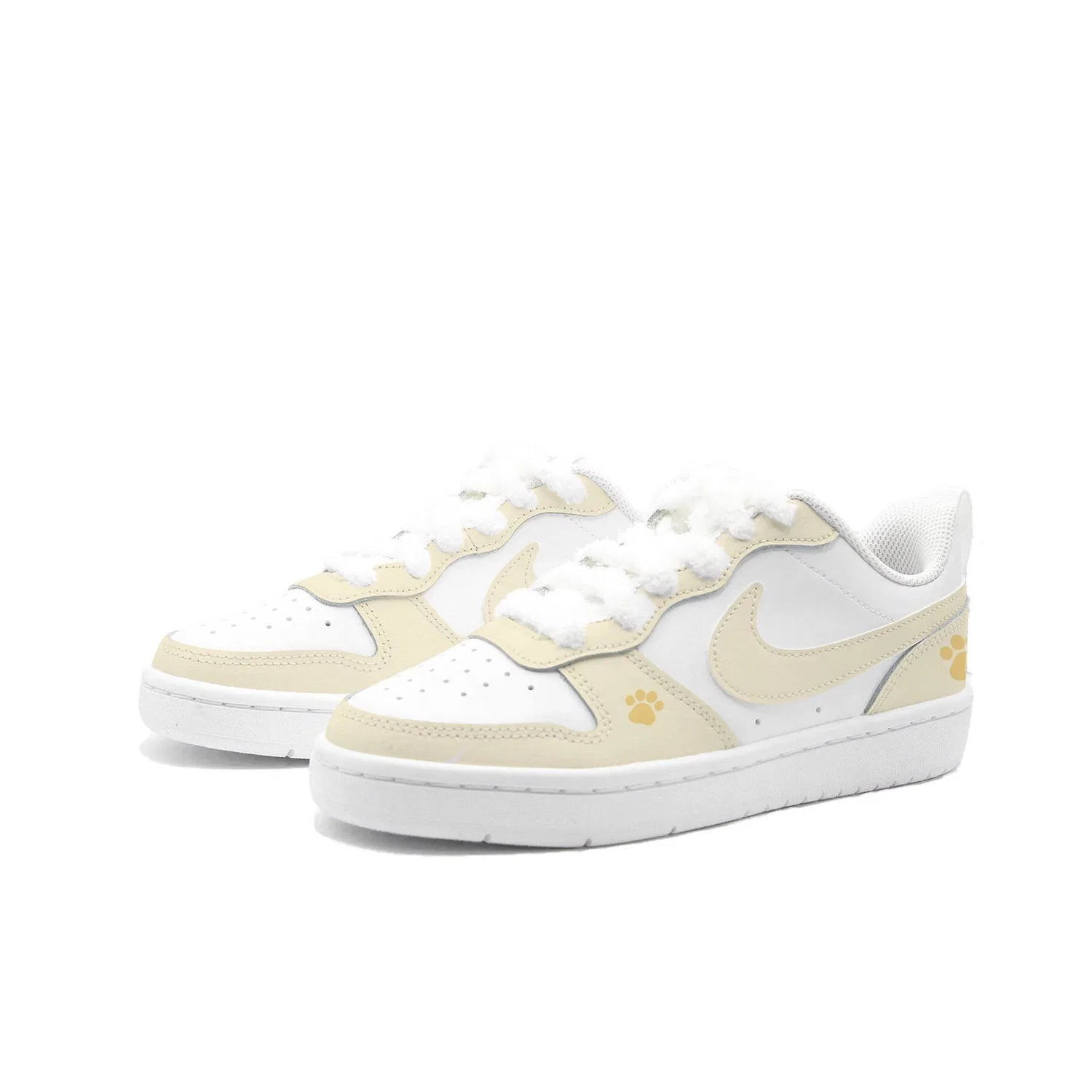 Кроссовки Kids' Skateboarding Shoes Nike Court Borough 2, Yellow — фото 4