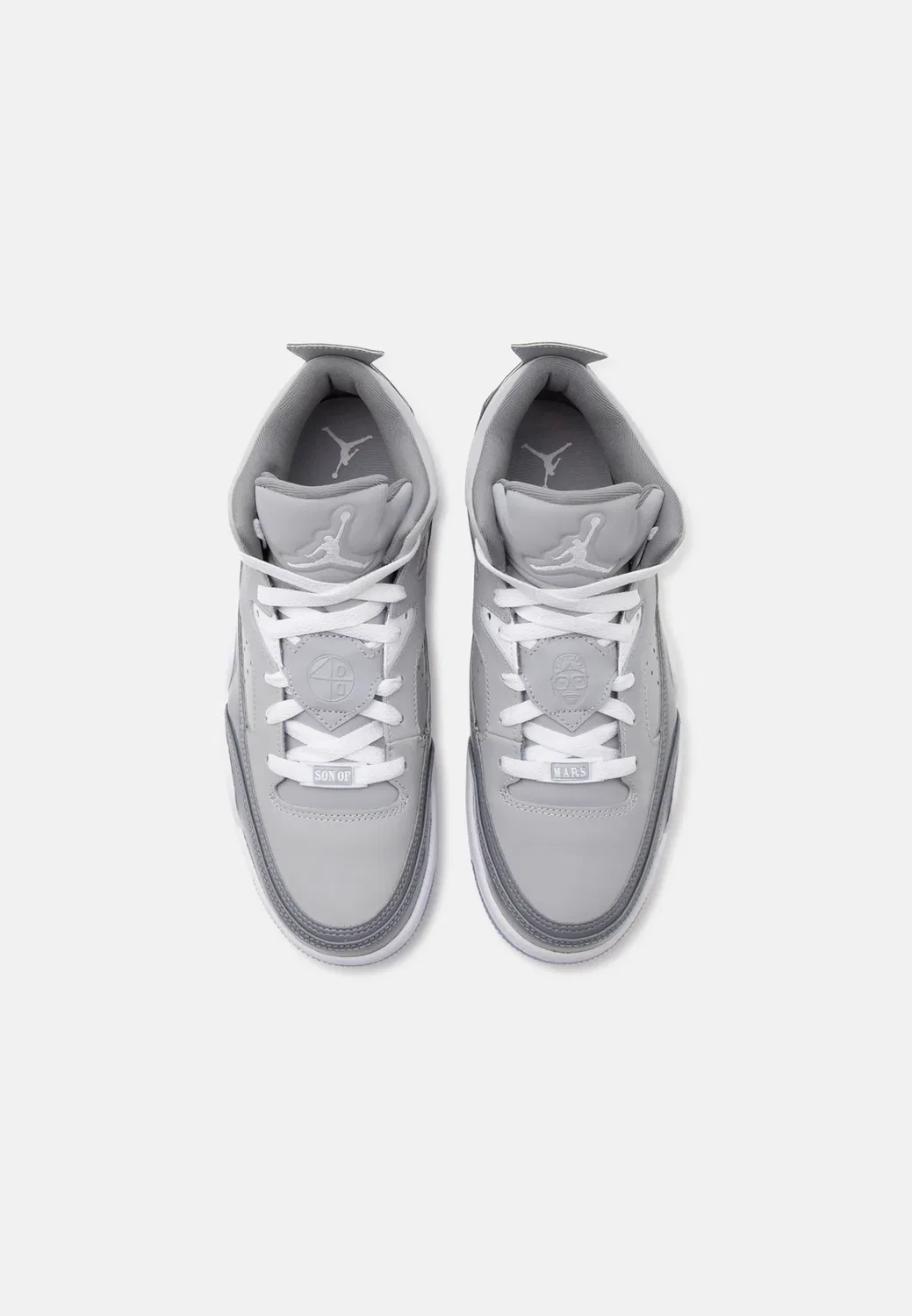 Son of Mars унисекс - высокие кроссовки Jordan, Cool Grey/Wolf Grey/White — фото 4