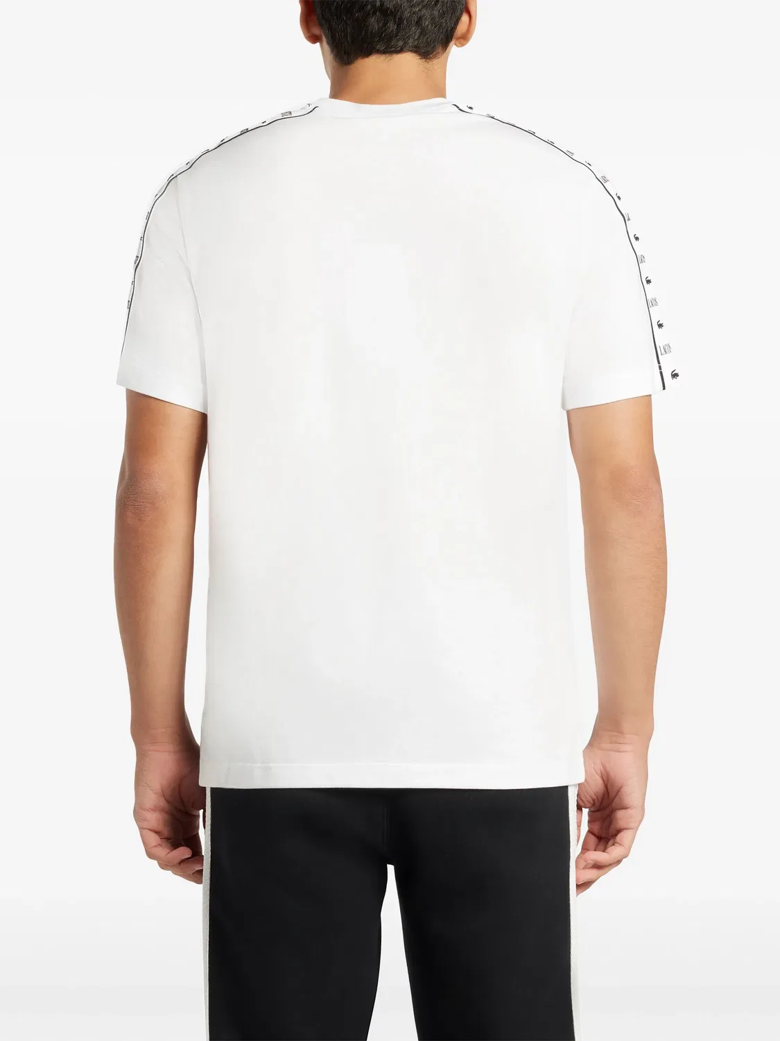 Футболка из джерси с логотипом Lacoste, белый — фото 4
