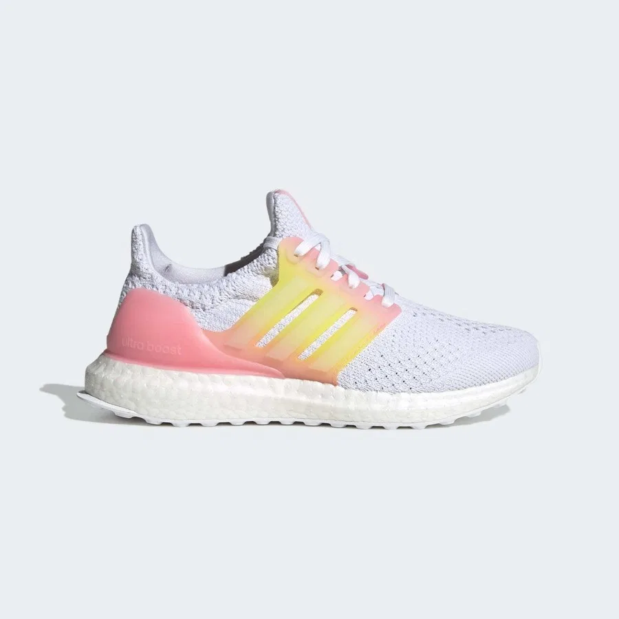 Кроссовки с верхом Primeknit Ultraboost 5.0 DNA adidas, Бело-розовый