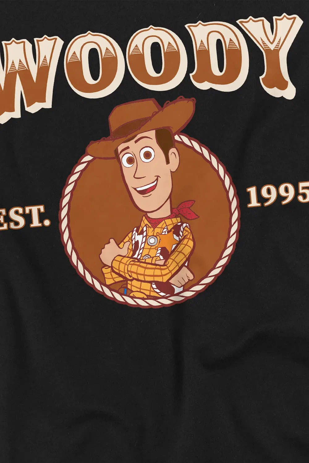 Детский свитшот с принтом Woody cowboy 1995 Disney, Black — фото 2