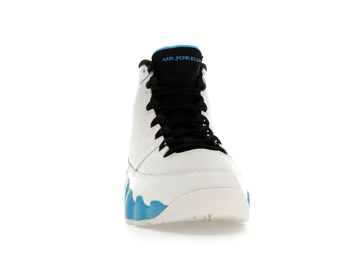 Детские кроссовки для мальчиков с принтом Jordan 9 Retro Jordan, Summit White/Black/Dark Powder Blue — фото 2