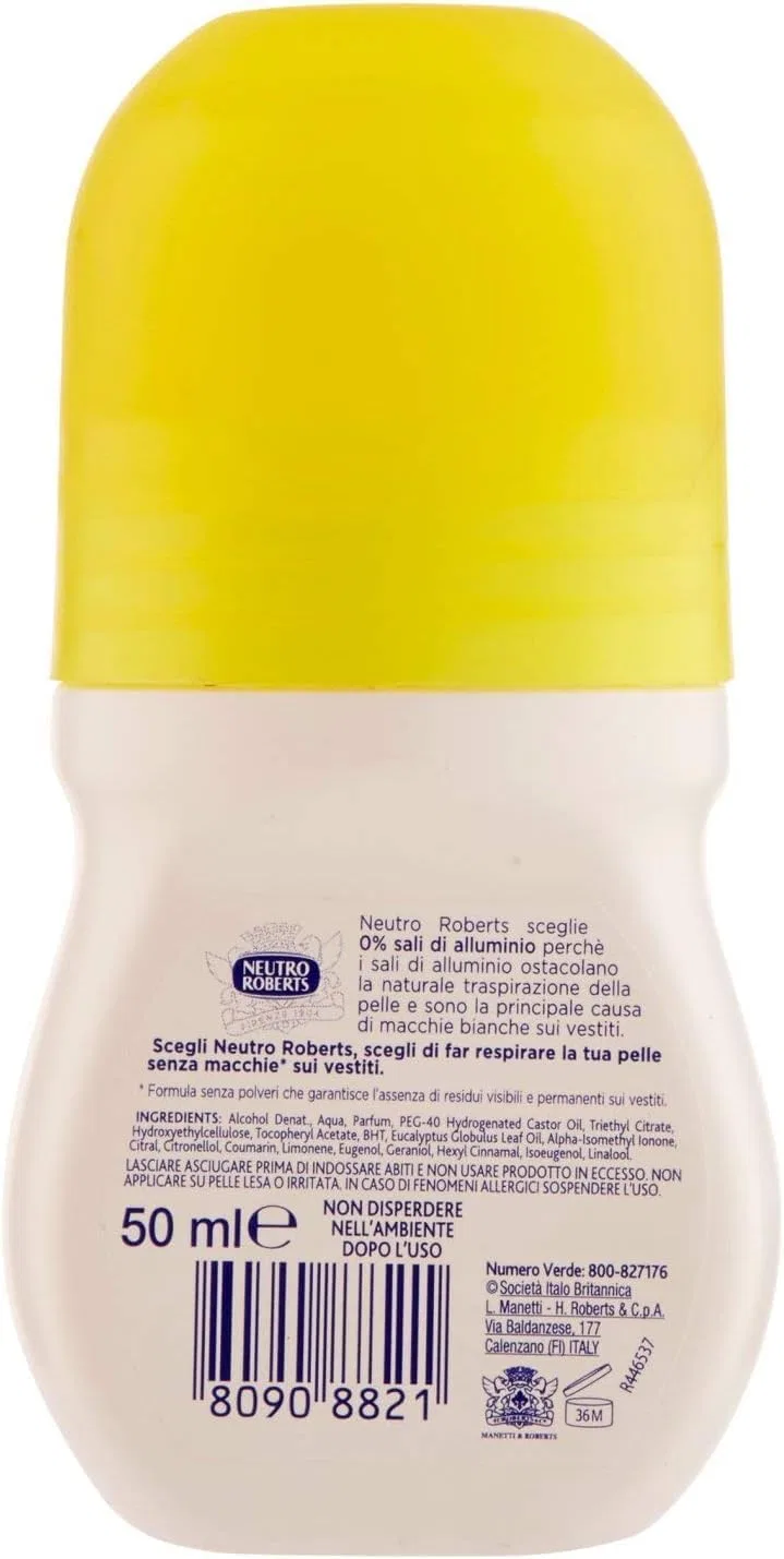 Дезодорант роликовый Fresco Bergamot and Ginger, 12 x 50 мл + Итальянская полпа 400 г, Italian Gourmet E.R. — фото 4