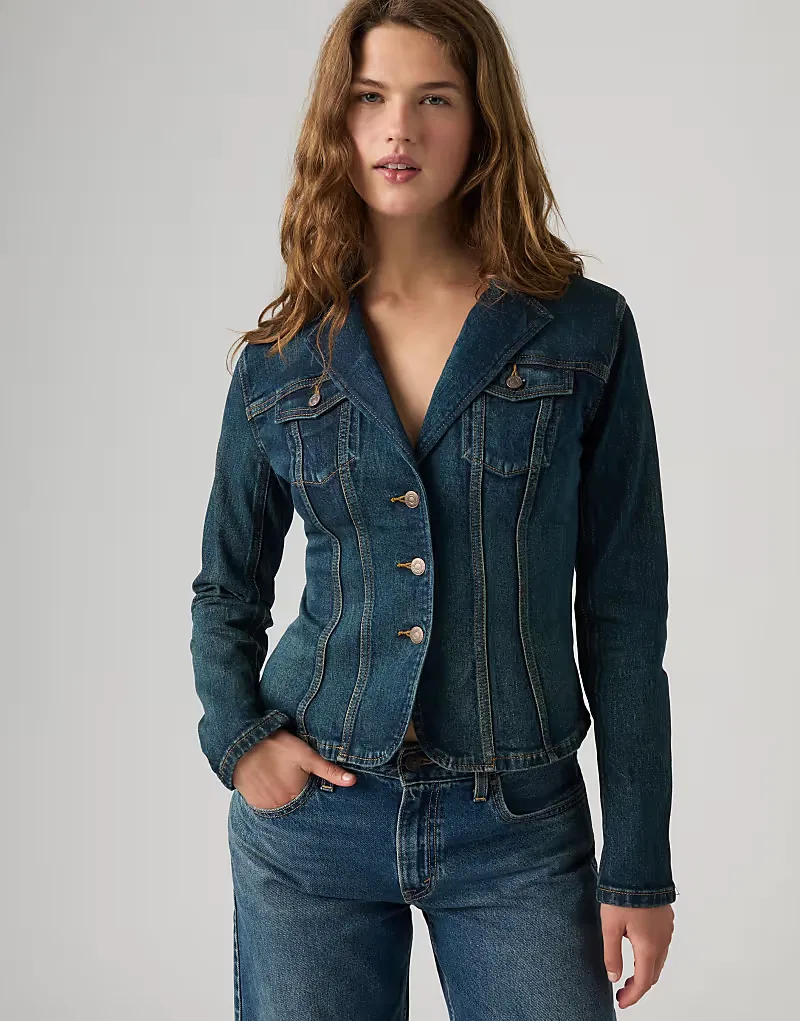 Джинсовый пиджак Levi's, синий — фото 4