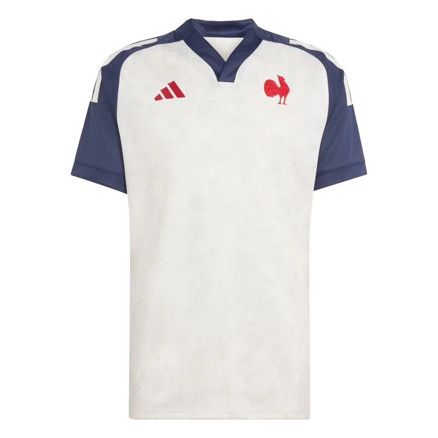 Спортивная футболка ADIDAS PERFORMANCE Performance Shirt 'France Rugby', кремовый