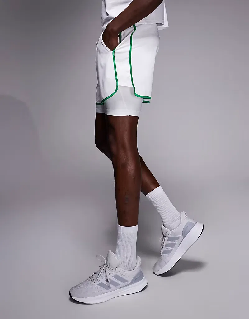 Теннисные шорты Adidas, белый — фото 3