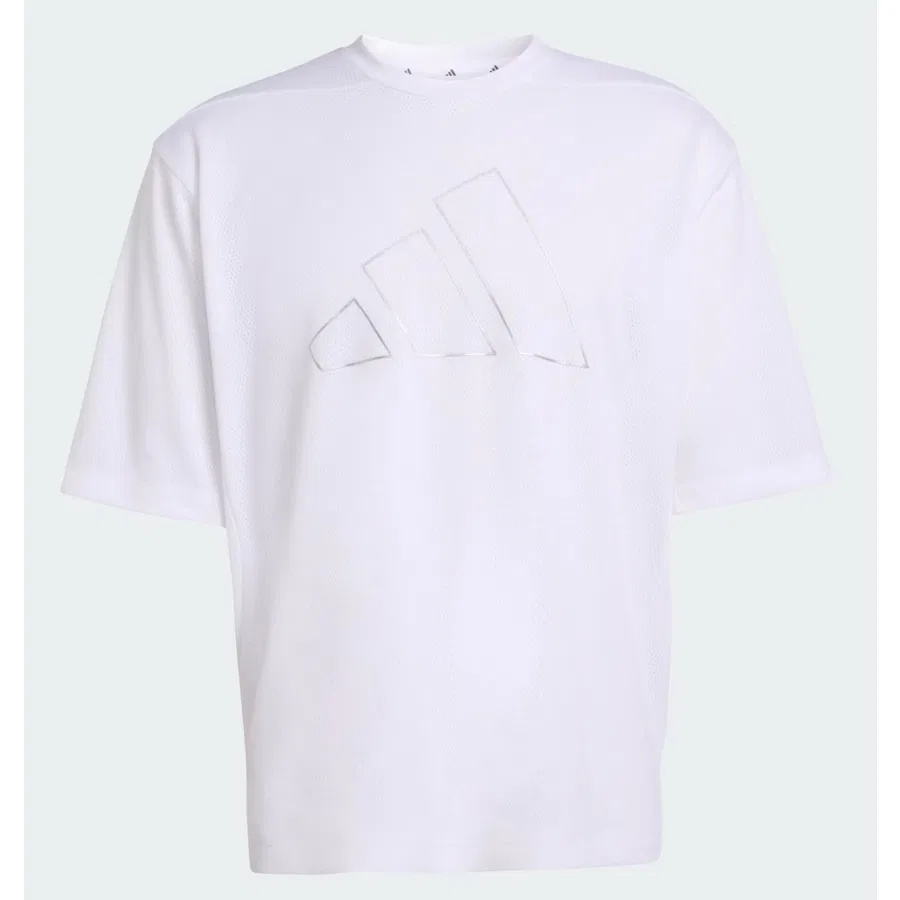 Мужская футболка из сетки с длинным рукавом Pl Es Mesh T adidas, Белый — фото 4