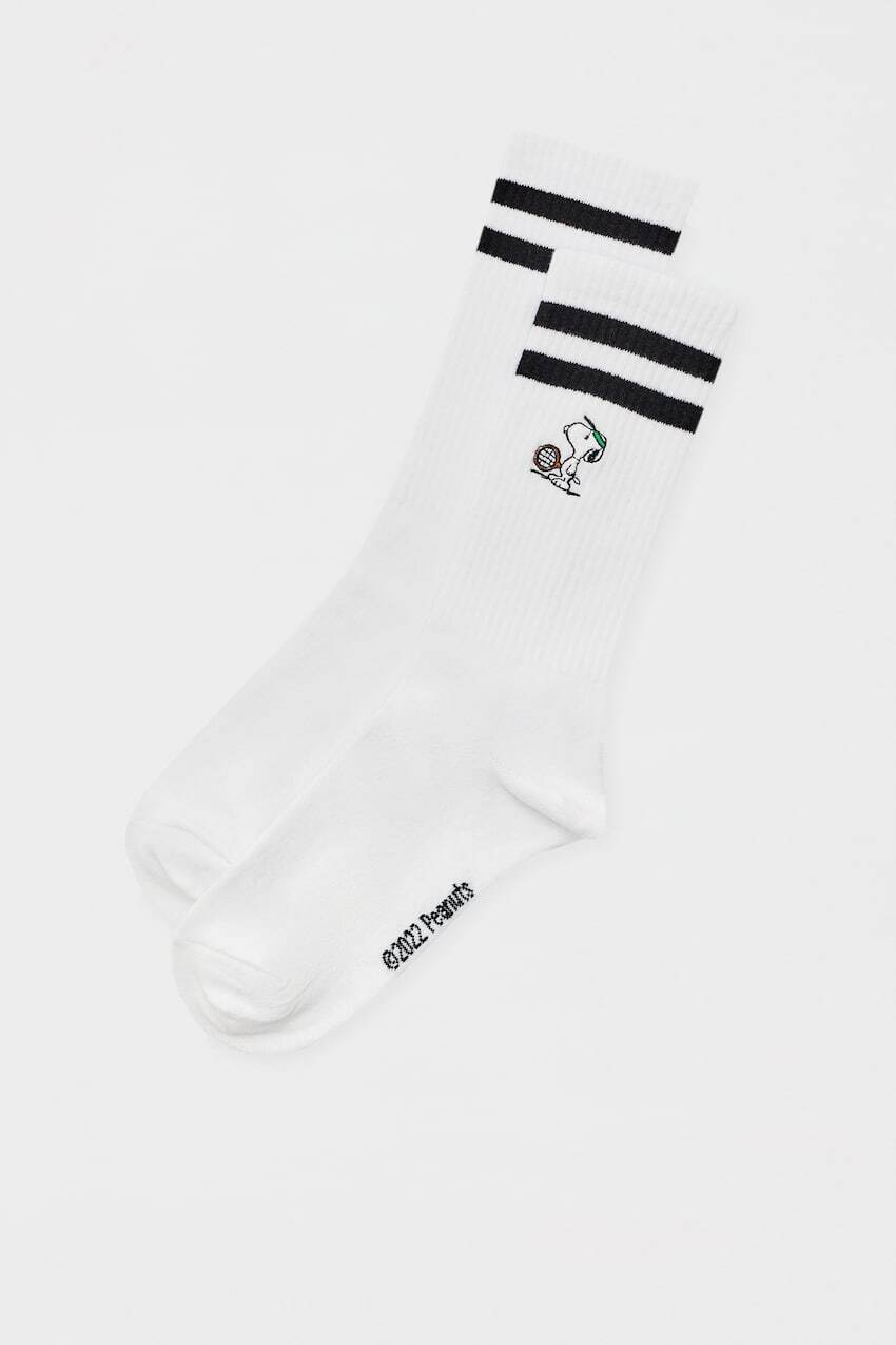

Спортивные носки Snoopy Pull&Bear, белый