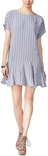 Женское платье с пайетками и воланами Bar III, Washed White Combo