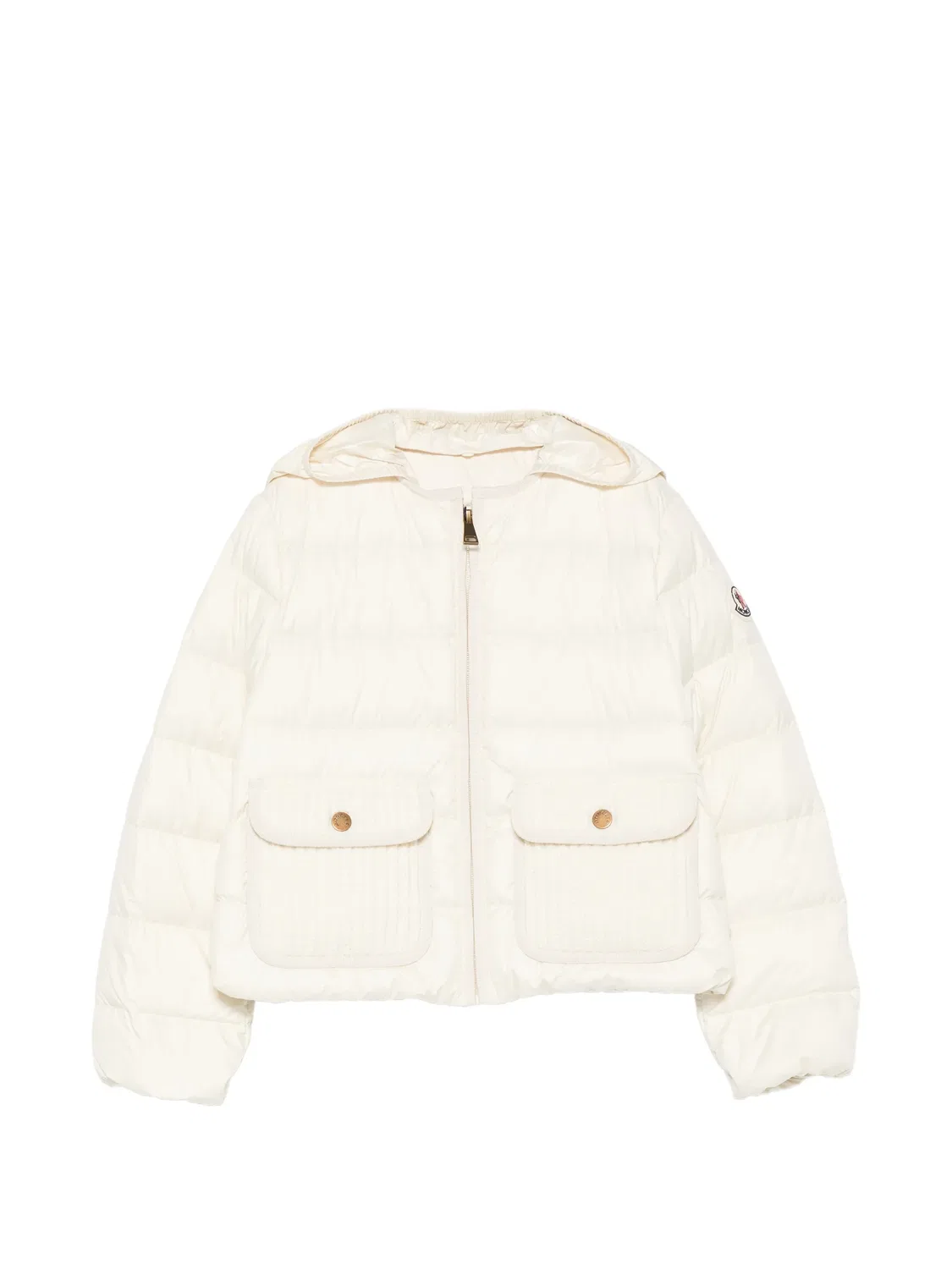 Стеганое пальто с капюшоном, нейтральное Moncler, нейтральные
