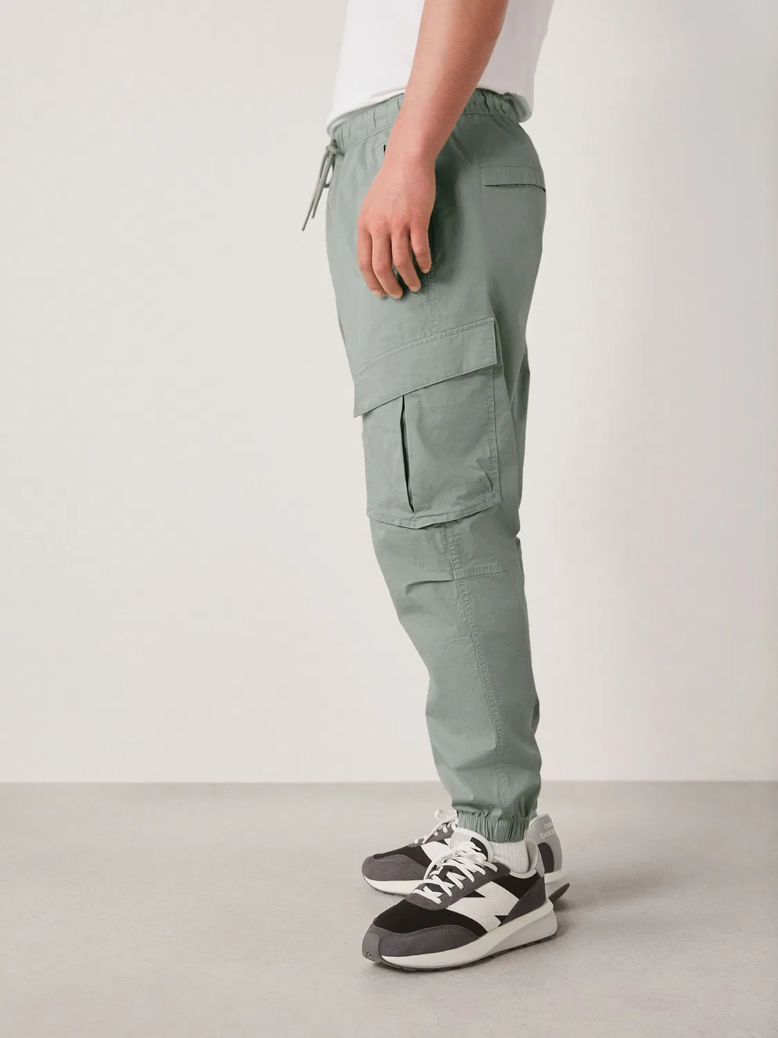Брюки карго Regular Tapered Fit Next, серо-зеленый — фото 4