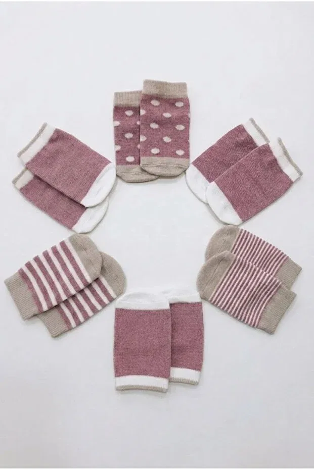 Детские носки для девочек хлопковые набор 6 пар Cocole Socks, Multicolor — фото 3