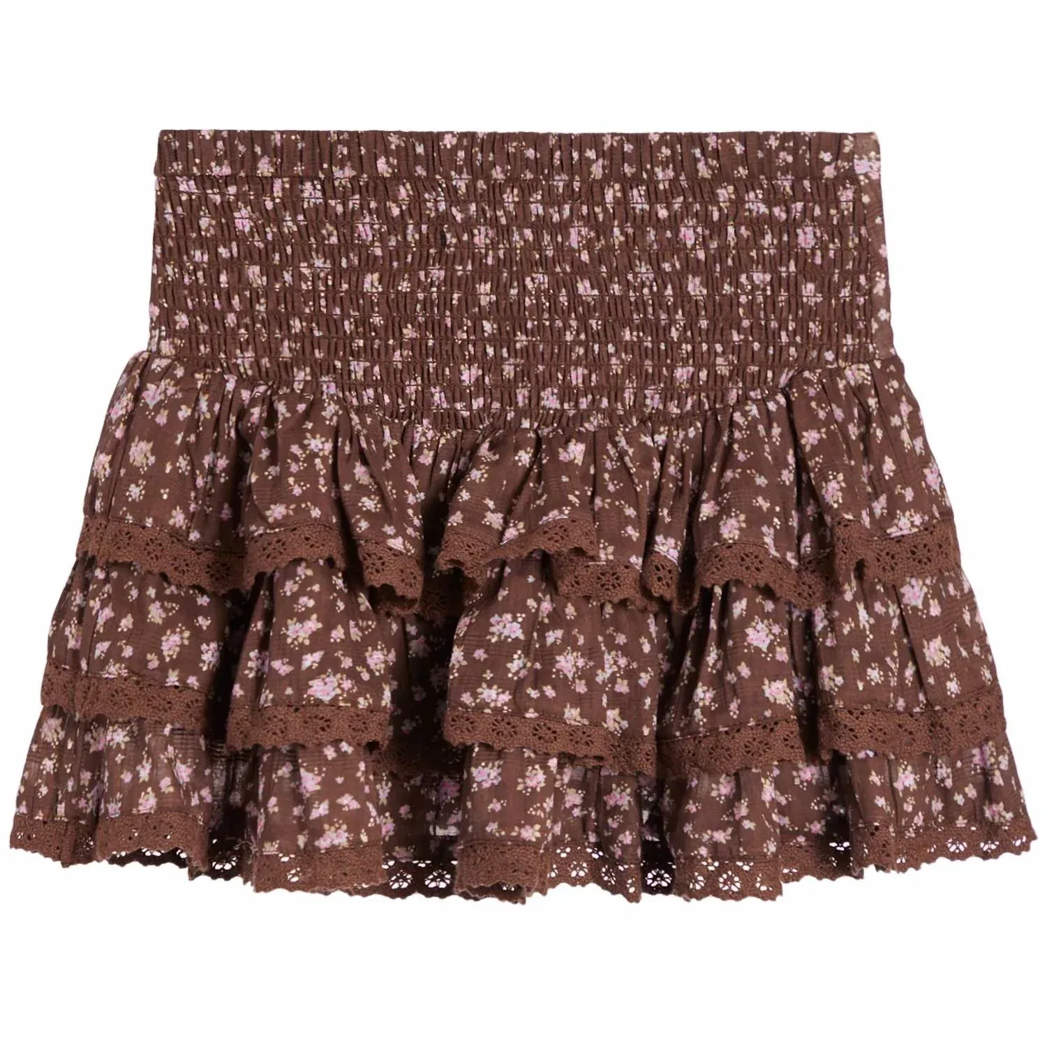 Детская юбка с цветочным принтом Melody KatieJnyc, Choc Floral Print — фото 2