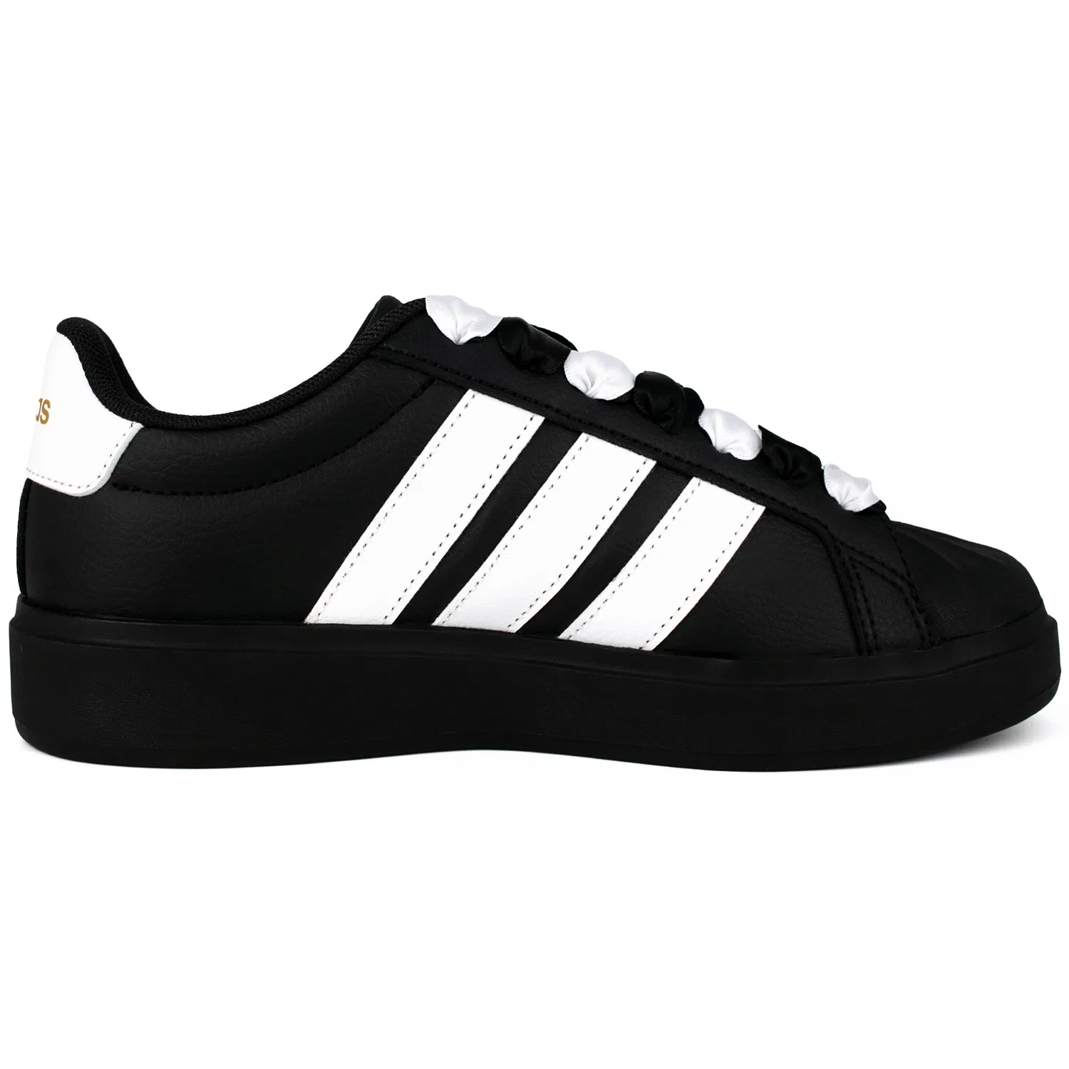 Детские кеды для скейтбординга с закрытым носком Black White Asteroid Adidas, Black White Asteroid — фото 3