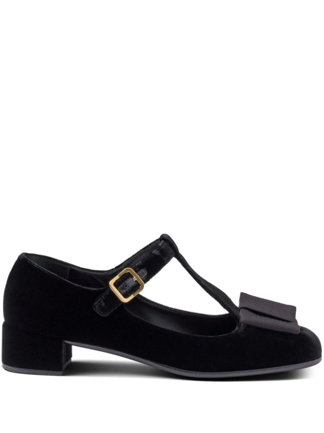 Бархатные туфли 35 мм Prada, черный