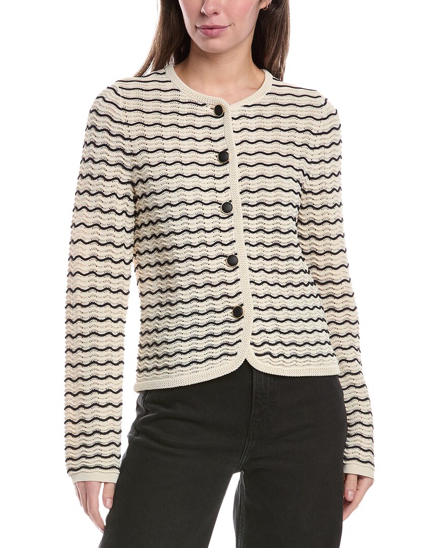 

Кардиган Elisa Stripe от Rag & Bone, белый