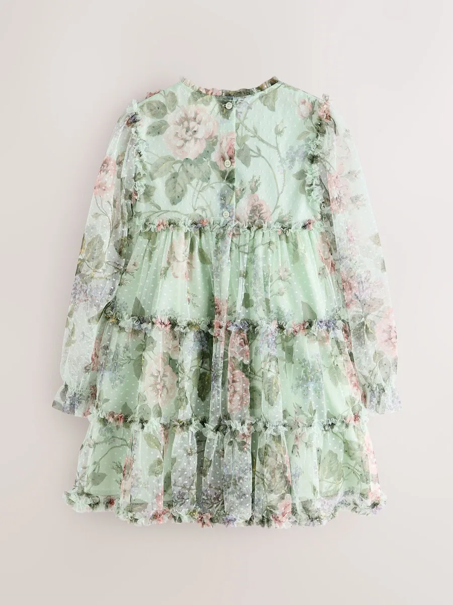 Платье LAURA ASHLEY мятного и нефритового цвета — фото 3