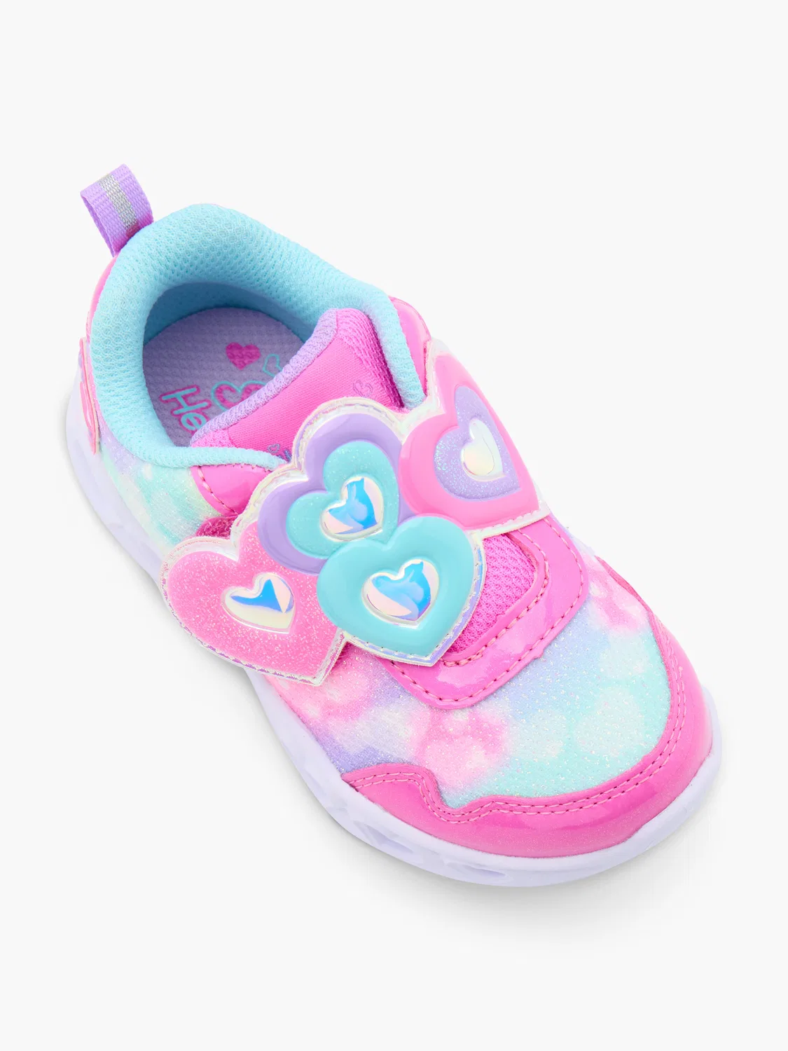 Детские кроссовки со светодиодами Skechers, розовый — фото 2