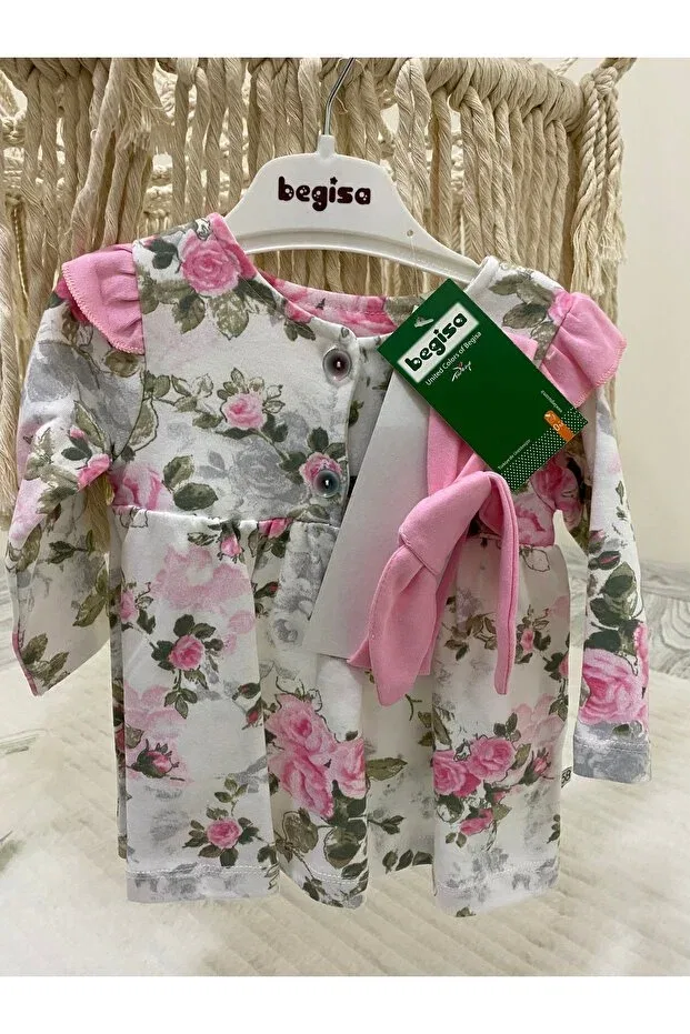 Детское платье для девочек с принтом Begisa, Pink — фото 3