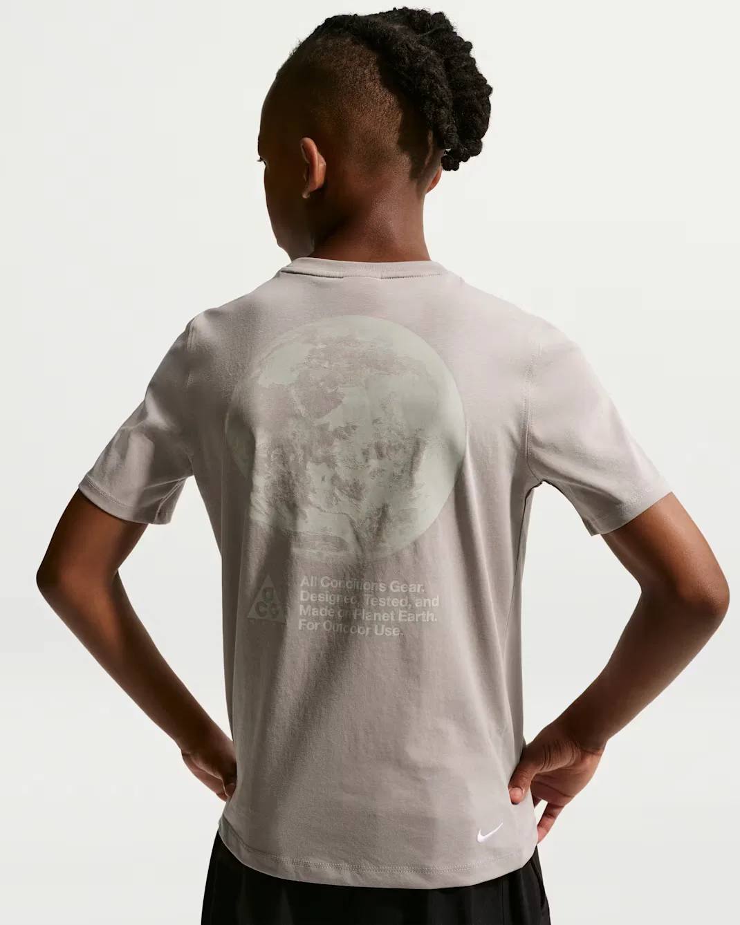 Детская футболка Dri-FIT Planet Earth для подростков Nike ACG, College Grey