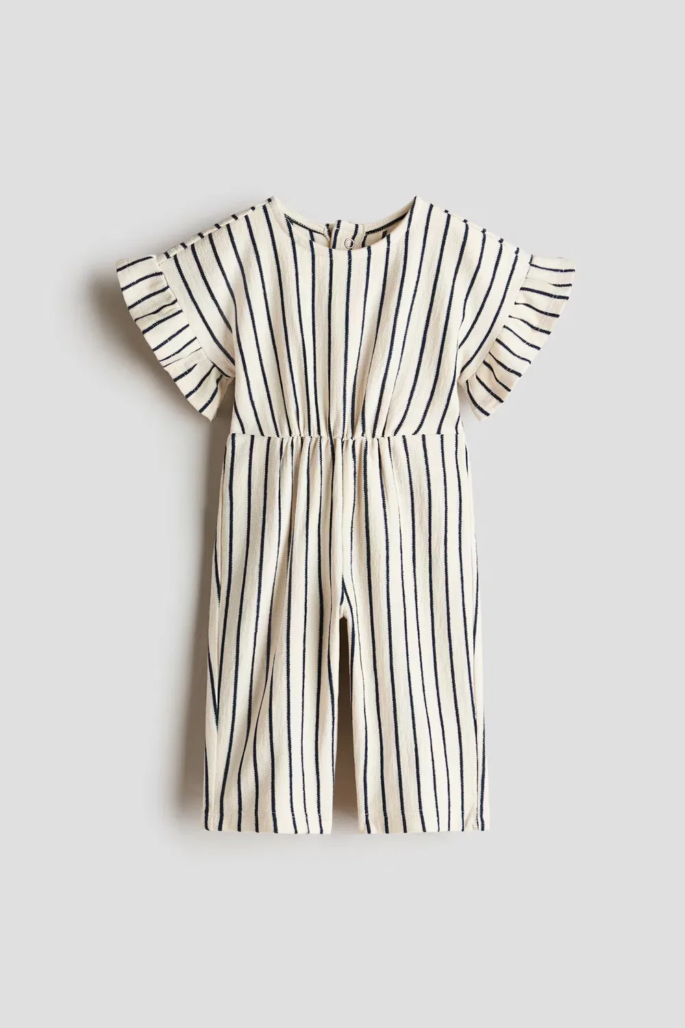 Хлопковый комбинезон H&M, Hellbeige/Dunkelblau Gestreift