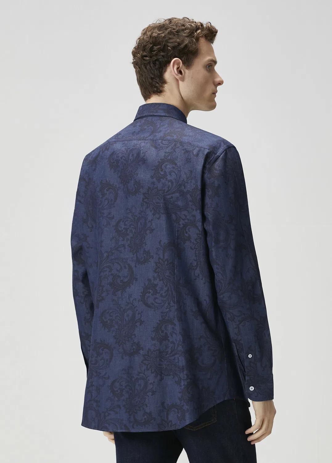 Рубашка Etro Lacivert Etnik Desenli, Etro, lacivert — фото 3