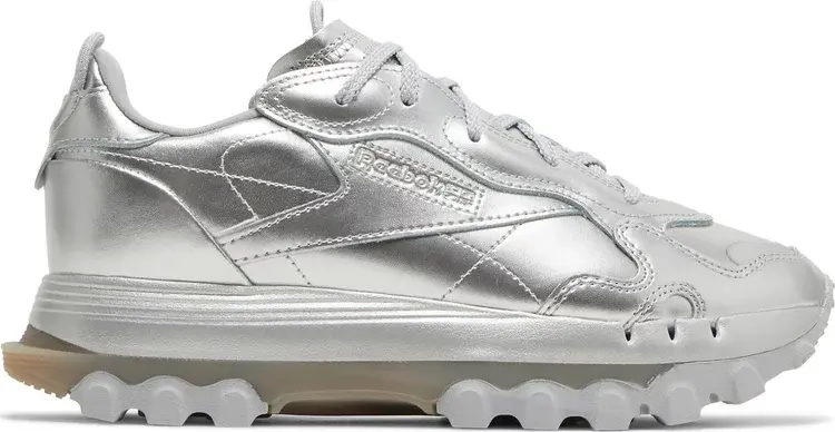 

Кроссовки cardi b x wmns classic leather 'silver metallic pewter' Reebok, серебряный, Серый, Кроссовки cardi b x wmns classic leather 'silver metallic pewter' Reebok, серебряный