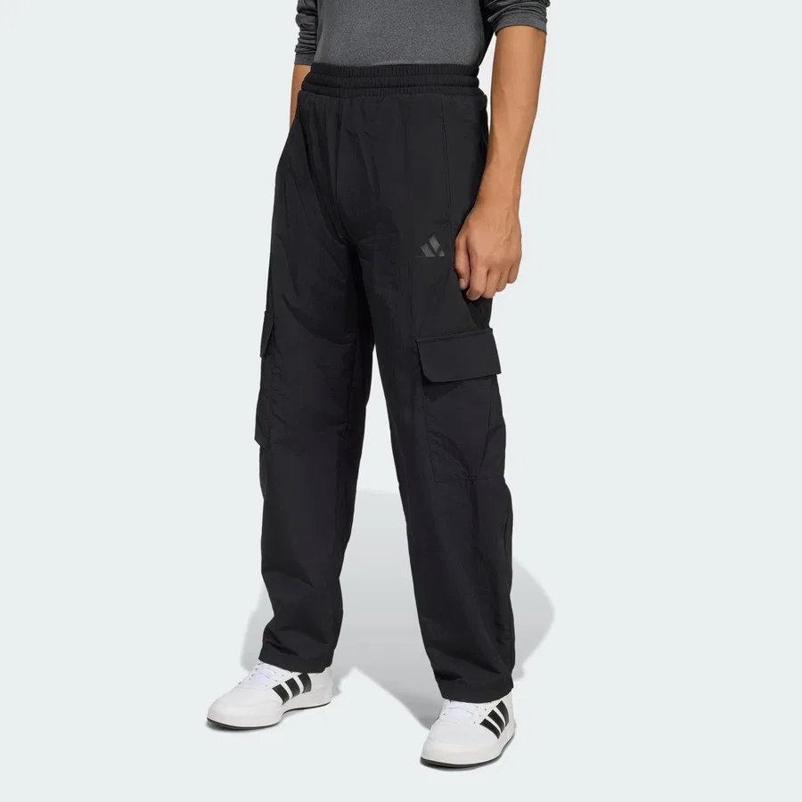 Штаны спортивные с cargo-карманами Future Icons O-Shaped Longer Length adidas, Черный