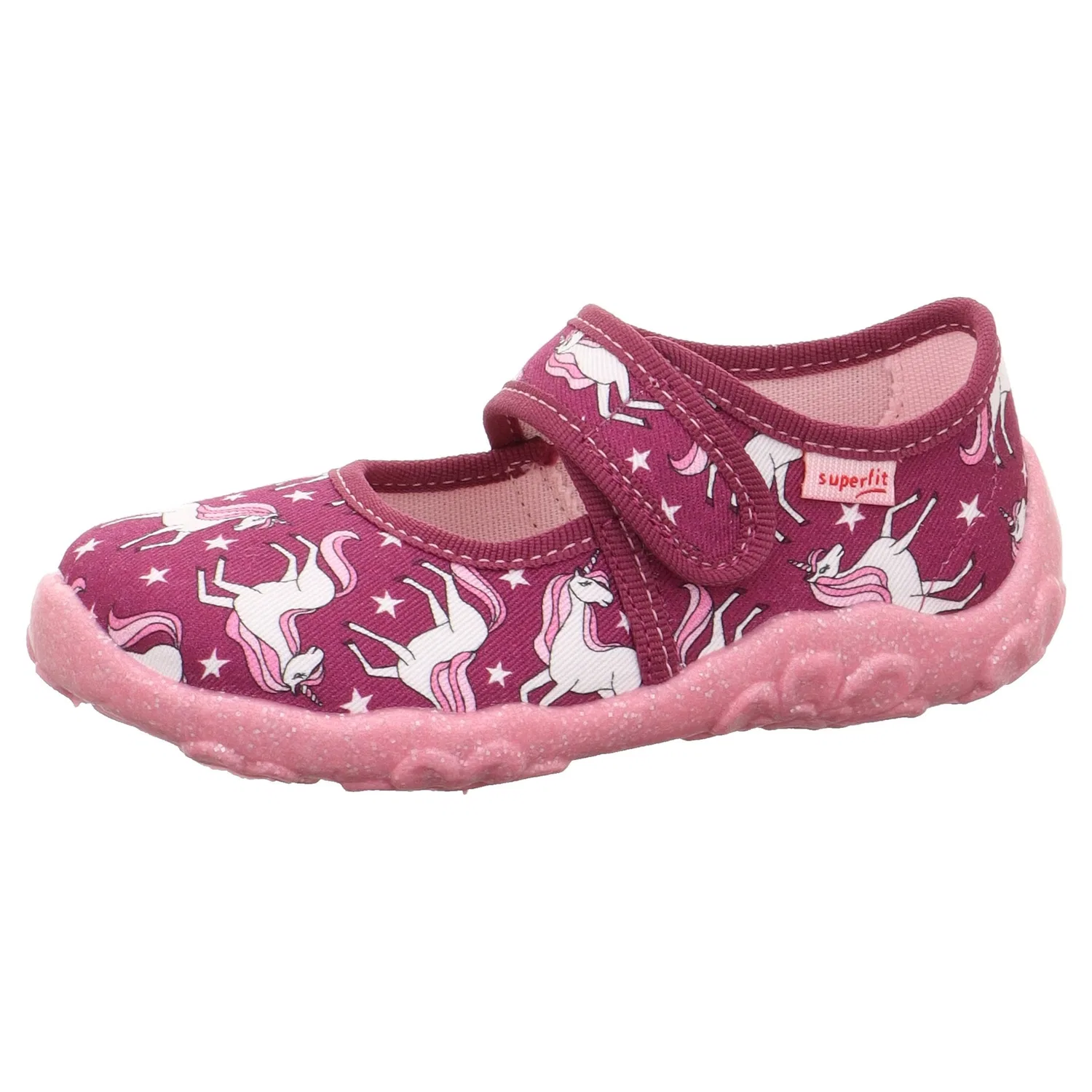 Детские балетки с ремешком Superfit, Bordeaux Einhorn