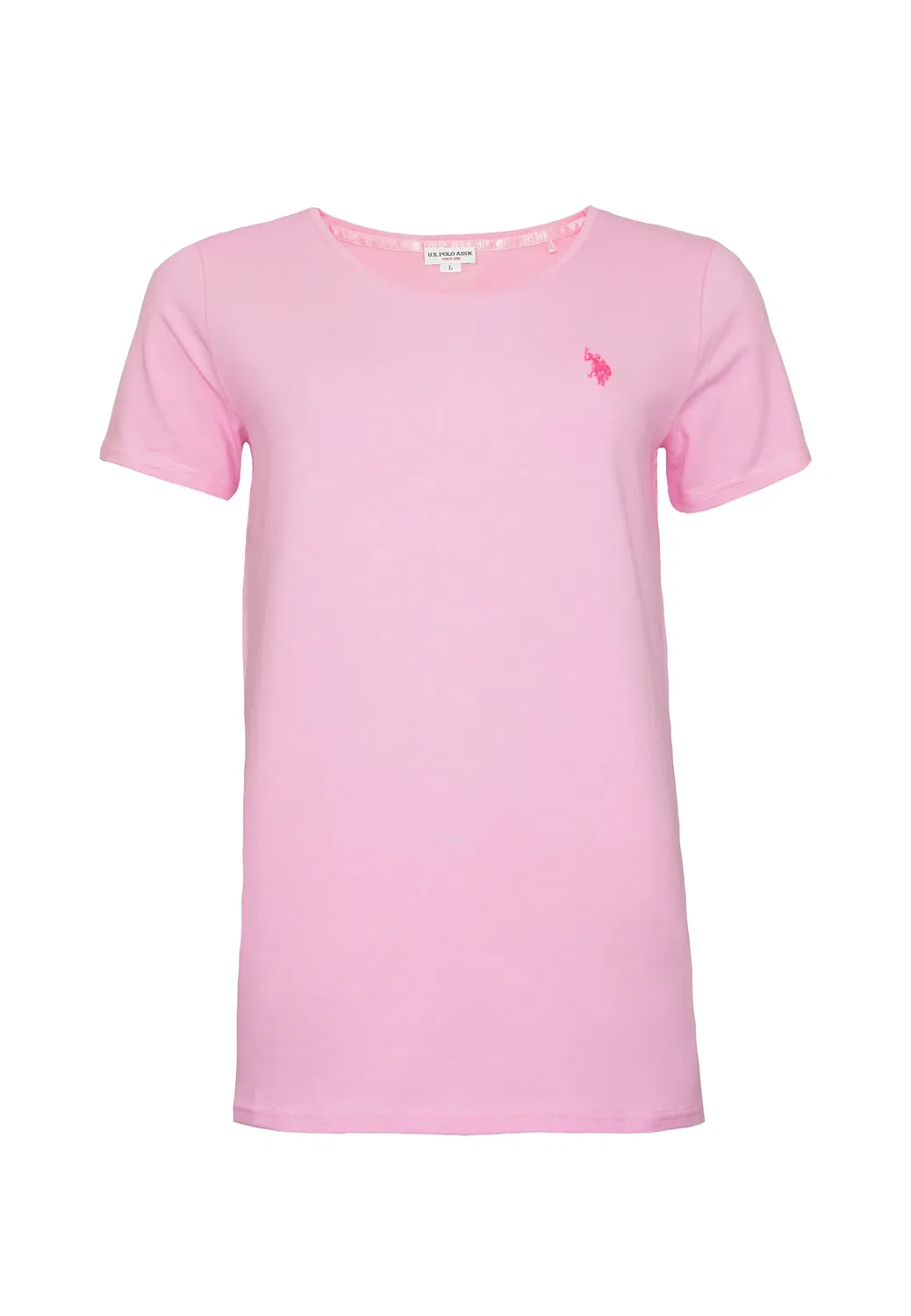 Футболка с круглым вырезом U.S. Polo Assn., розовый — фото 2