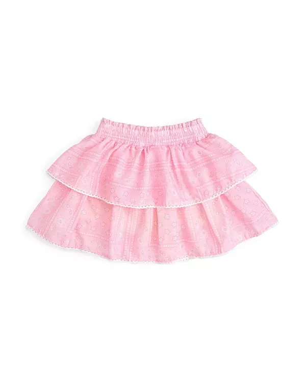 Детская юбка-шорты для девочек с принтом Bandana Western Skort Sweet Wink, розовый