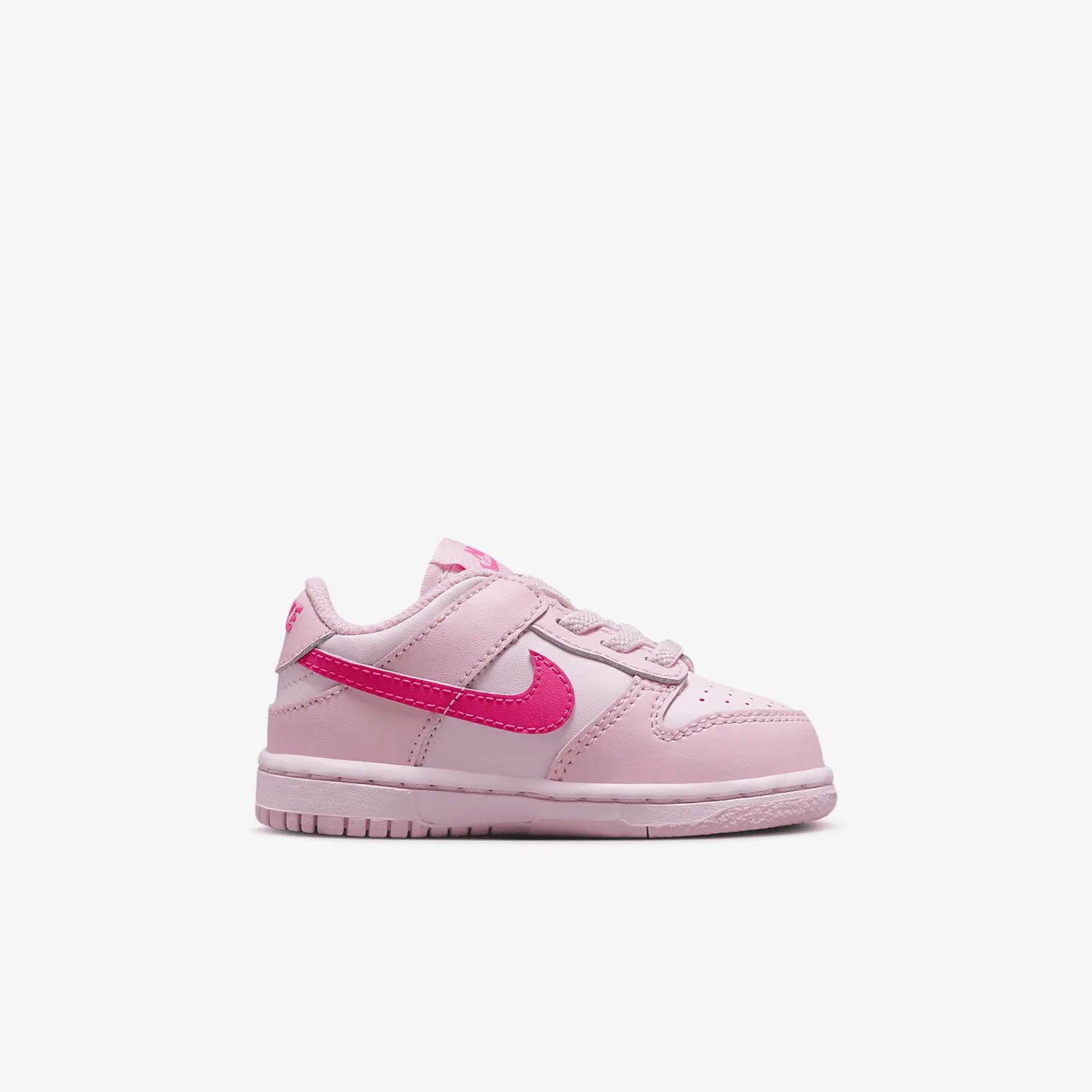 Детские кроссовки для девочек Dunk Low NIKE, Soft Pink Foam Pink Pink Hyper Pink — фото 3