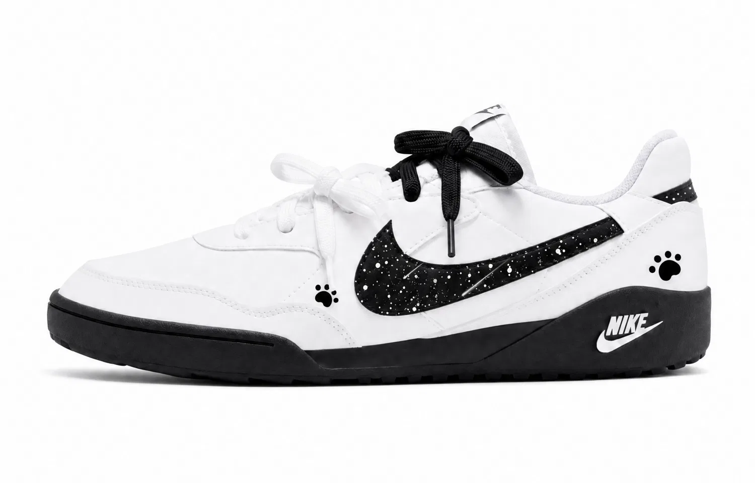 Скейтборд-кроссовки для детей с принтом Terra Manta Nike, White Black — фото 3